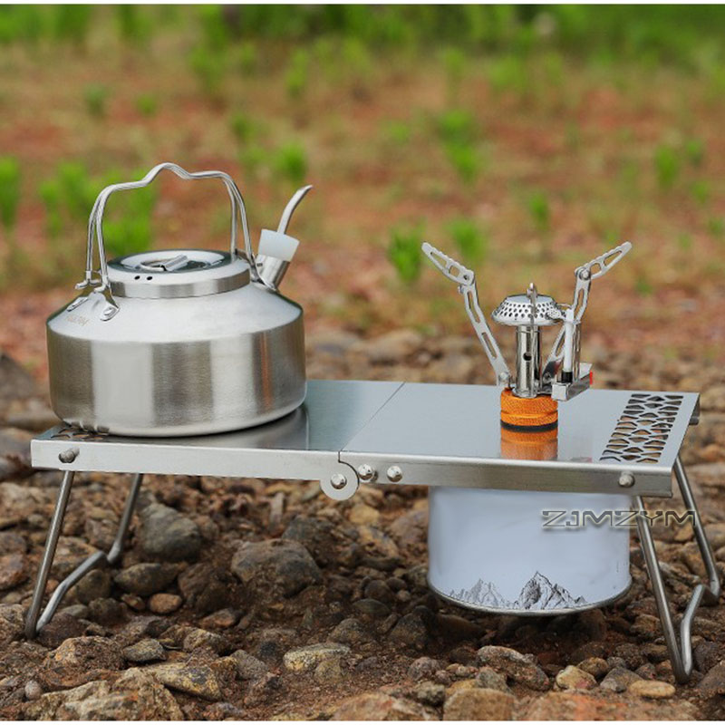 Stainless Steel Folding Campin - Camping Cooking Table 评论和价格