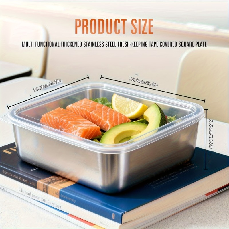 5pcs Stainless Steel Food Cont - Camping Cooking Organizer 评论和价格