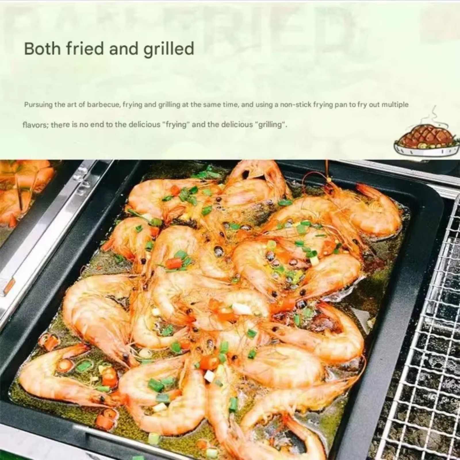 Griddle Pan Non Stick Iron Pla - Camping Cooking Flat Top 评论和价格