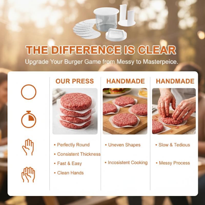 Burger Patty Maker Multi Layer - Camping Cooking Container 评论和价格